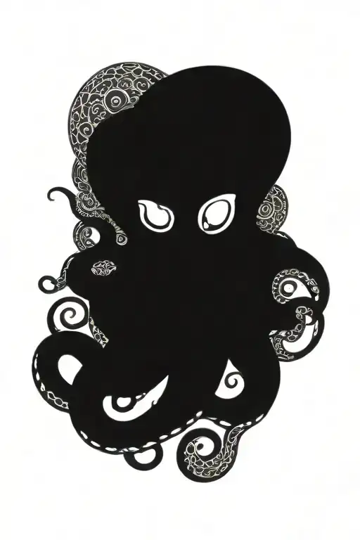 mandala octopus tattoo design idea