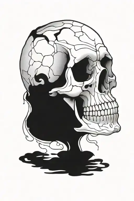 skull tattoo design idea