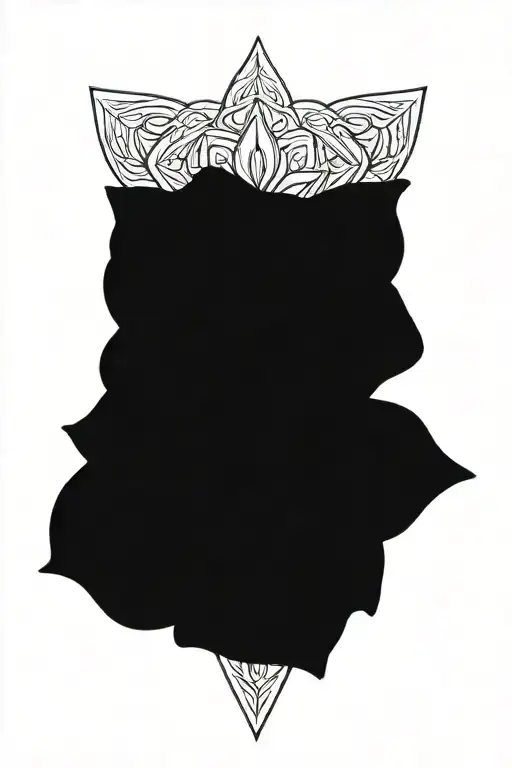 dark roses mandala tattoo design idea