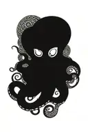 mandala octopus tattoo design idea