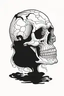 skull tattoo design idea