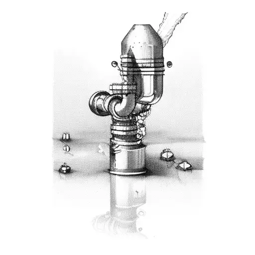 pipe tattoo design idea