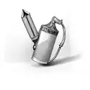 tabacco pipe tattoo design idea