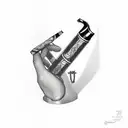 tabacco pipe tattoo design idea