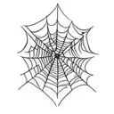 spider web for knee tattoo design idea