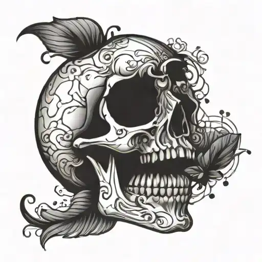 memento mori memento vive tattoo design idea