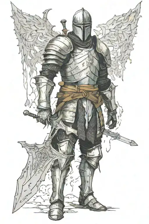 dark souls tattoo design idea