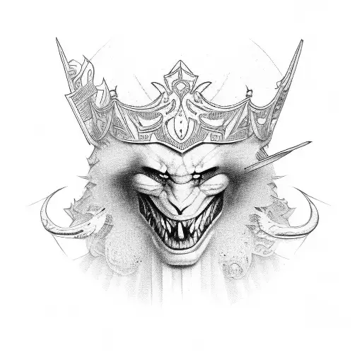 cards king and jocker tattoo design idea