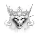 cards king and jocker tattoo design idea