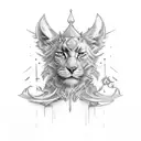 cards king and jocker tattoo design idea