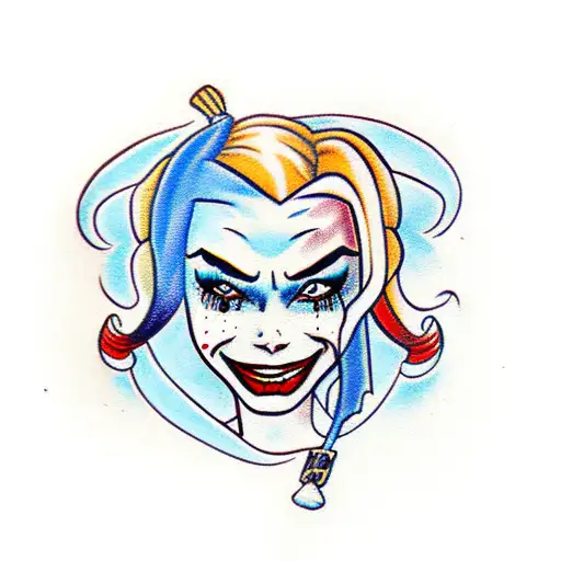 Harley Quinn  tattoo design idea