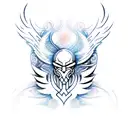 simple viking Phoenix tattoo design idea