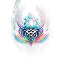 simple viking Phoenix tattoo design idea