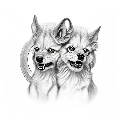Cerberus tattoo design idea