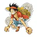 luffy one piece tattoo design idea