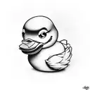 rubber duck tattoo design idea