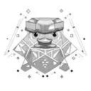 Rubber duck tattoo design idea