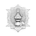 Rubber duck tattoo design idea