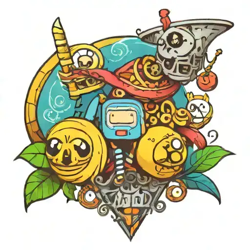 adventure time  tattoo design idea