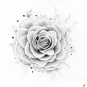 ramo de flores tattoo design idea
