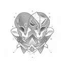 A married couple tattoo design idea