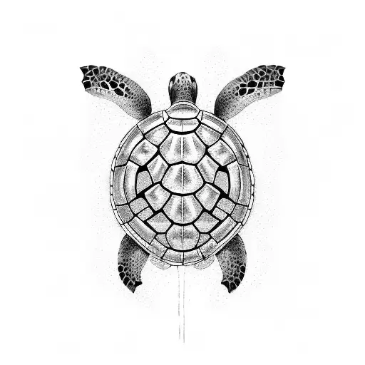 turtle chris & evelyn tattoo design idea