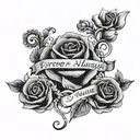 forever and always   tattoo design idea