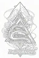 artistic  design of the colorado avalanche logo combined tattoo design idea