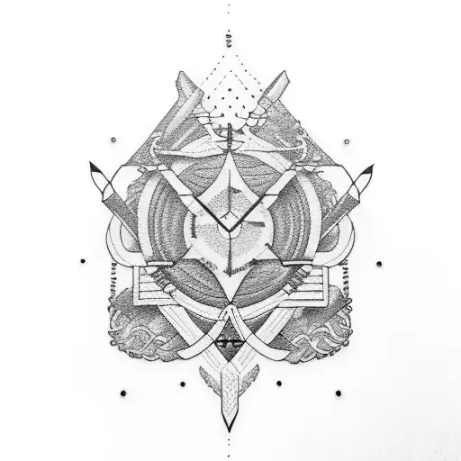 Archery tattoo design idea