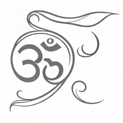 aum symbol tattoo design idea