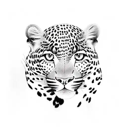 brazilian leopard over the rainforest tattoo design idea