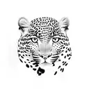 brazilian leopard over the rainforest tattoo design idea