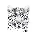 brazilian leopard over the rainforest tattoo design idea