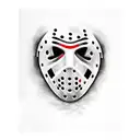 jason voorhees mask split tattoo design idea