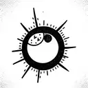 Sun and Moon tattoo design idea