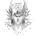 jiraya naruto dramatic tattoo design idea