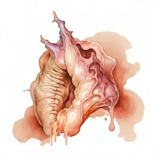 ripped human flesh; gashes tattoo design idea