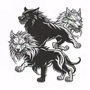 cerberus tattoo design idea