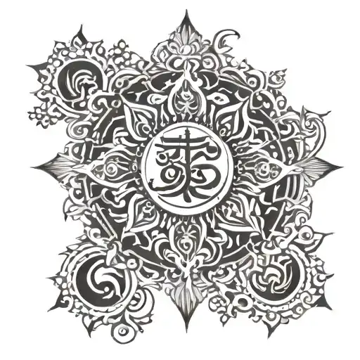 KARMA IN SANSKRIT tattoo design idea