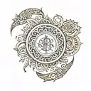 KARMA IN SANSKRIT tattoo design idea