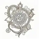 KARMA IN SANSKRIT tattoo design idea