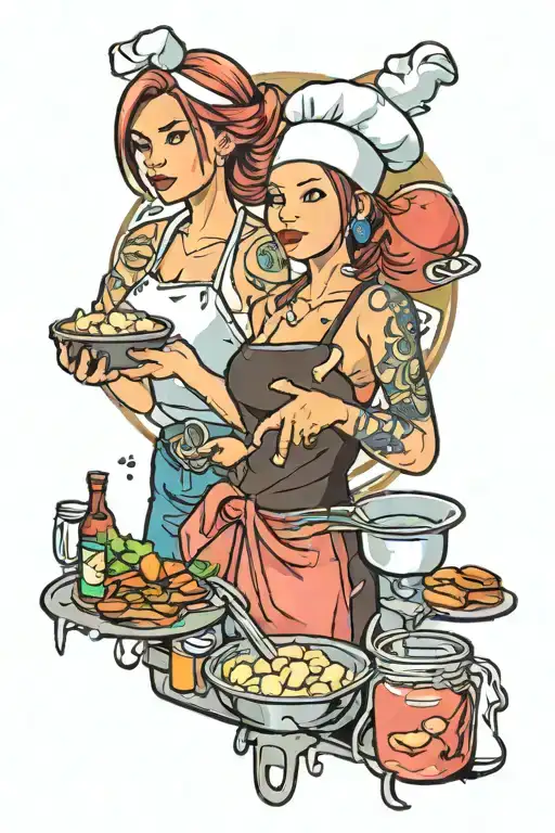 Music, RuneScape, GTA San Andreas, Girl Kids, Wife, Chef, Cooking, Bartending tattoo design idea