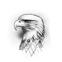 Majestic Eagle Holding Snake tattoo design idea