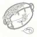 snare drum with flowers tattoo design idea