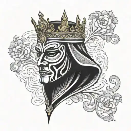King Baldwin's Iv Mask arm tattoo design tattoo design idea