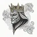 King Baldwin's Iv Mask arm tattoo design tattoo design idea