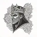 King Baldwin's Iv Mask arm tattoo design tattoo design idea