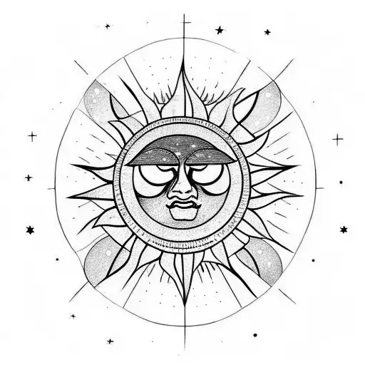 You are the sun, I am the moon Chase you around like a bitter fool Sometimes I go dark Blocked by the world You shine so tattoo design idea