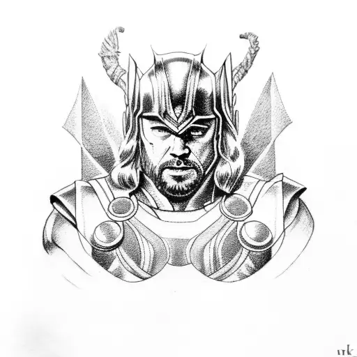 thor tattoo design idea