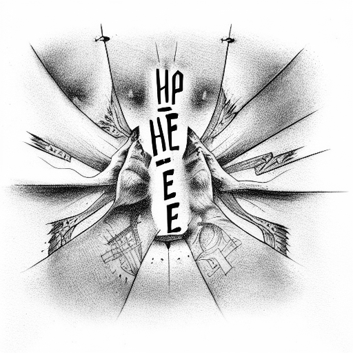 hope is a prison tattoo design idea
